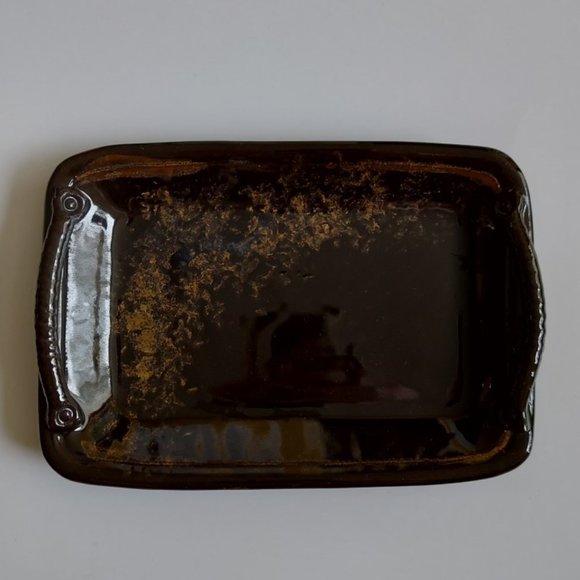 Beautiful Rectangular Pottery Tray - Picture 2 of 12